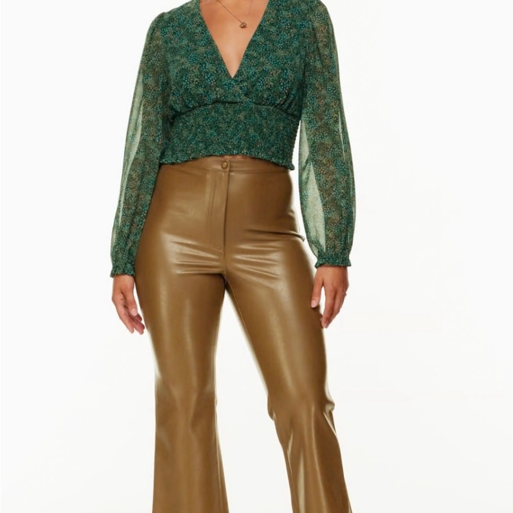Brown Leather Pants for Women